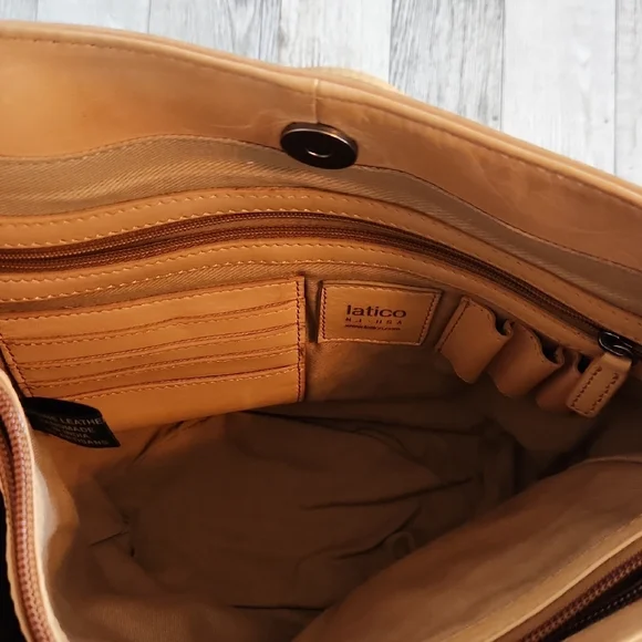 Tan Leather Shoulder Bag - Picture 8 of 12